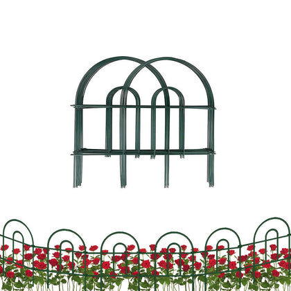MTB Supply garden border fence, 6-panel pack shapes clean lawn edges and plant borders.