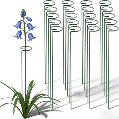 MTB Supply 36-inch green single-stem stake with open loop supports tall blooms