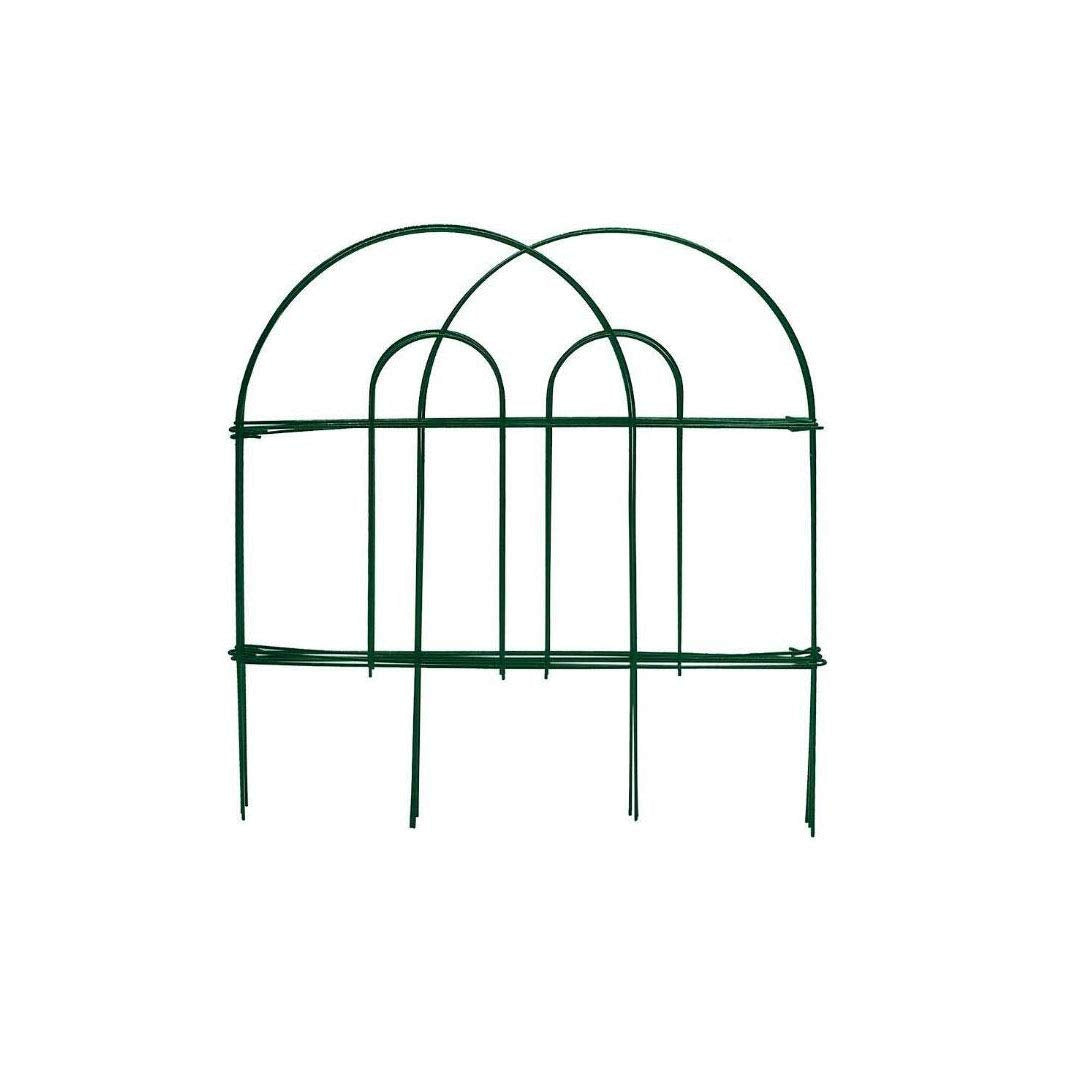 MTB Supply arched border panels create decorative garden borders around beds.