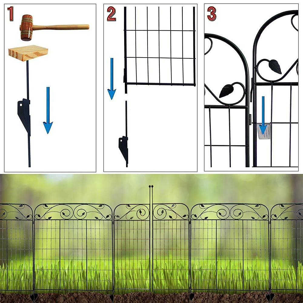 MTB Supply black powder-coated fence panel provides sleek, low-maintenance finish