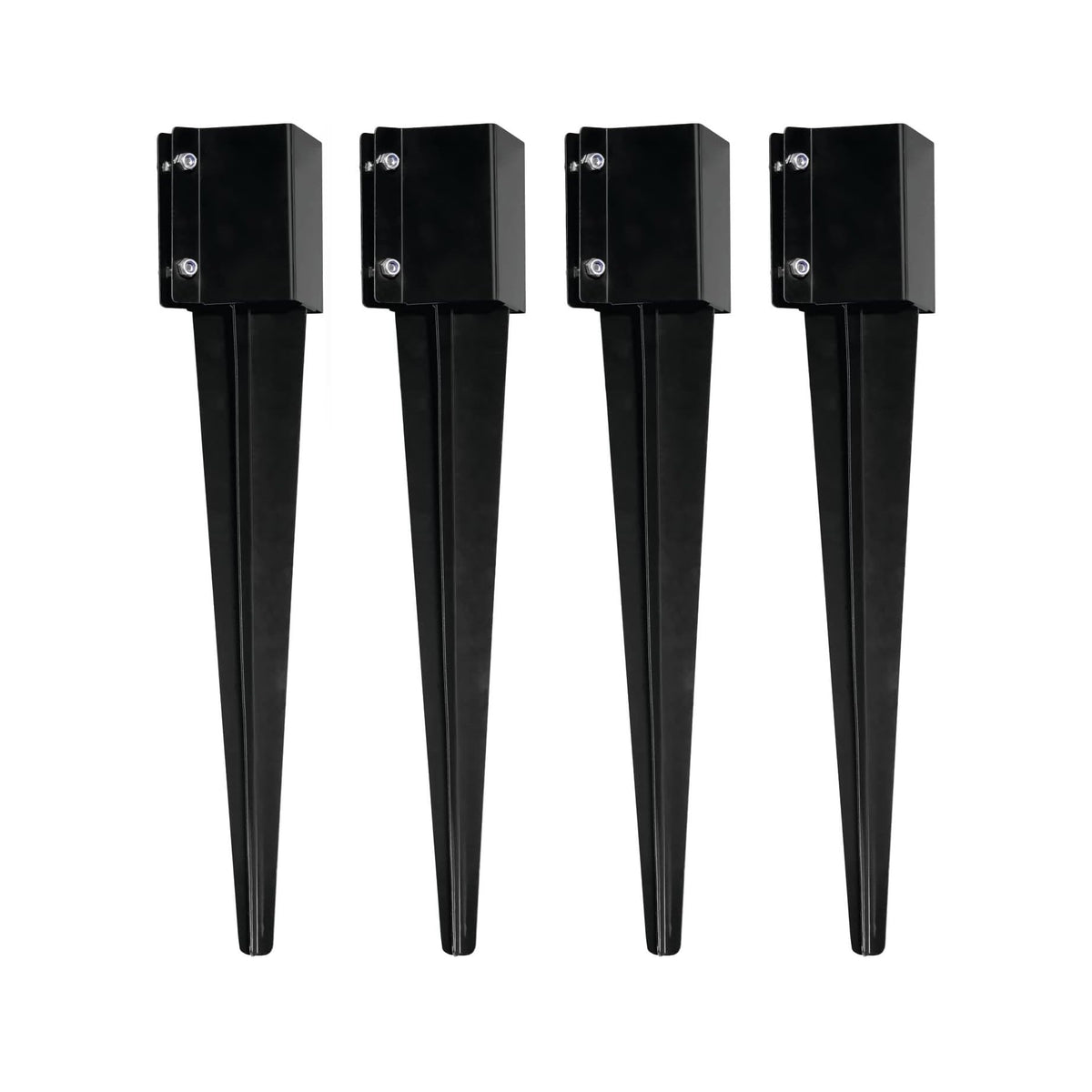 MTB Supply fence post anchor 4-pack assembled for sturdy outdoor fencing support