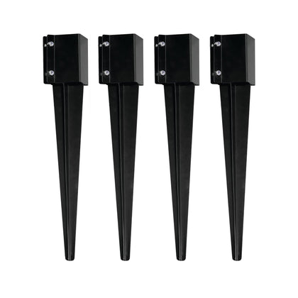 MTB Supply fence post anchor 4-pack assembled for sturdy outdoor fencing support