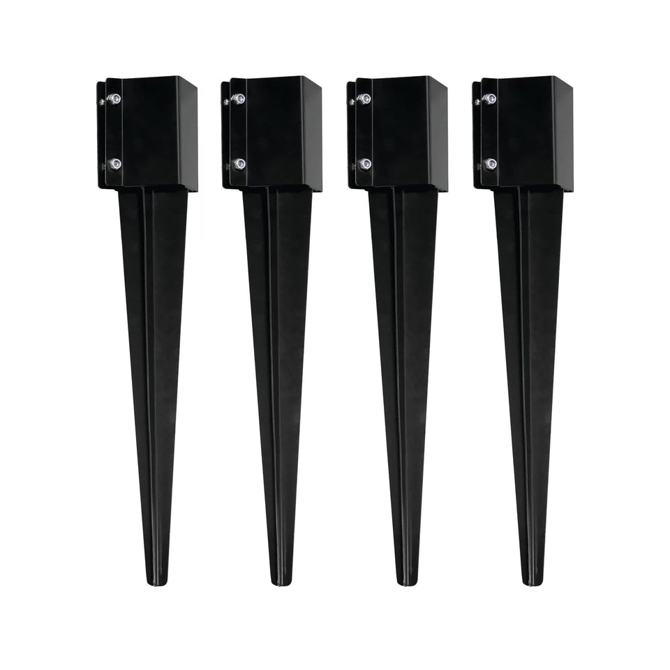 MTB Supply fence post anchor 4-pack assembled for sturdy outdoor fencing support