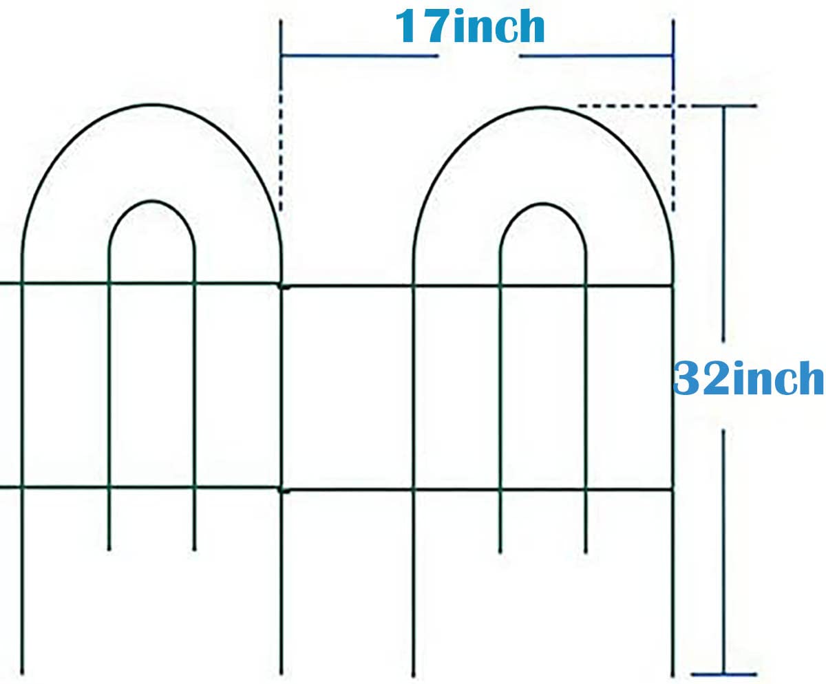 MTB Supply green arched border fence adds a stylish boundary to the yard.