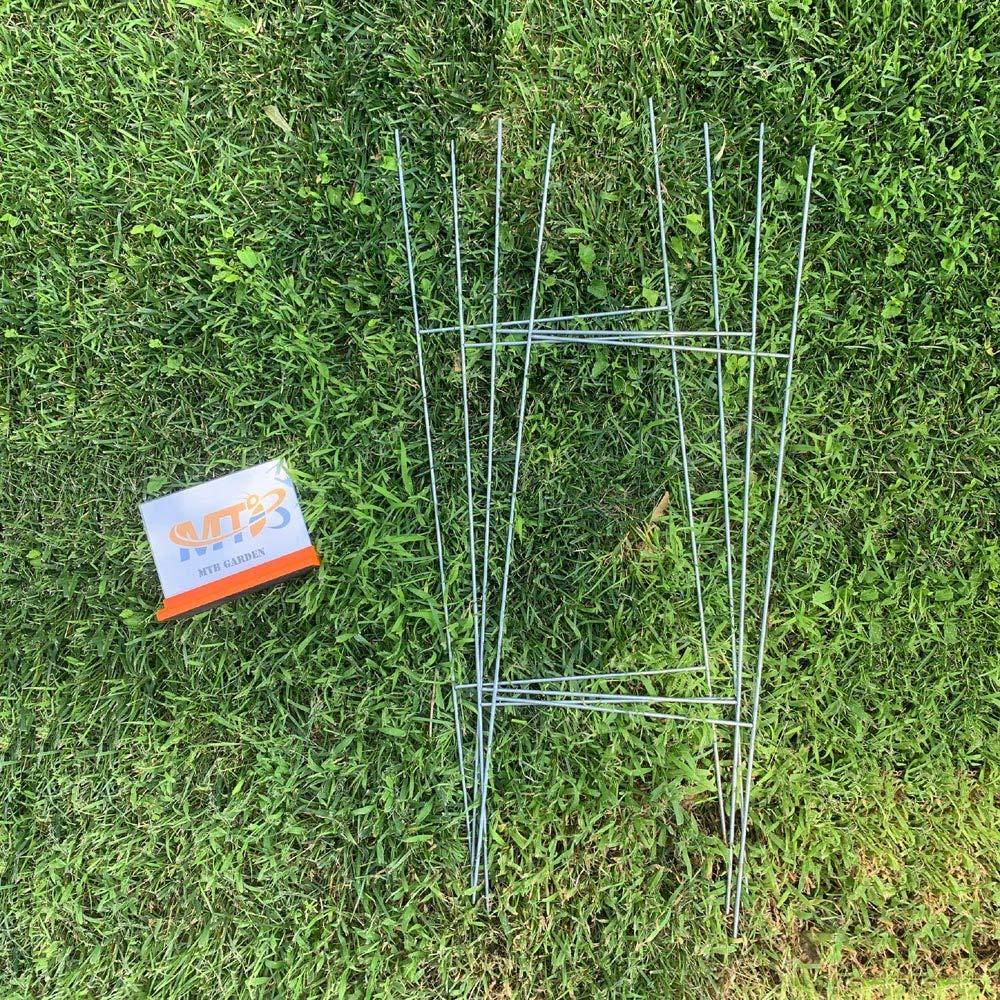 Galvanized finish on MTB Supply H Frame Wire Stakes resisting weather exposure
