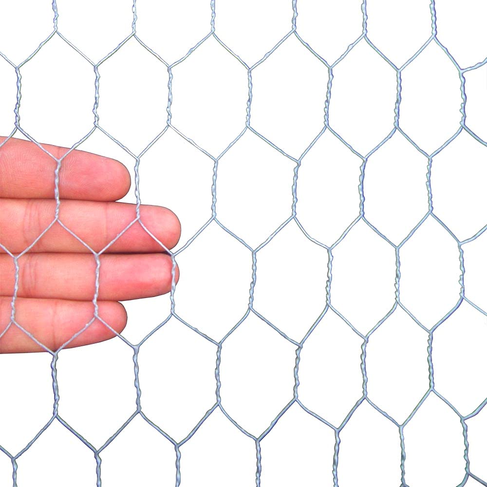 MTB Supply hexagonal mesh chicken wire provides durable, lightweight enclosure.