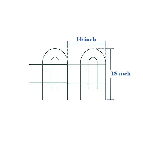 MTB Supply rustproof metal border fence stands up to weather in outdoor spaces.