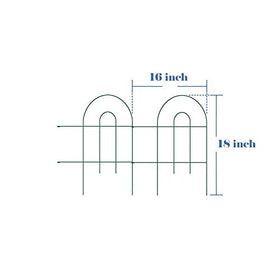 MTB Supply rustproof metal border fence stands up to weather in outdoor spaces.