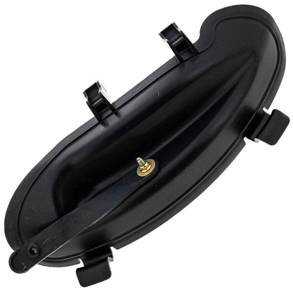 MTD 631-04463 mulch plug assembly in black for easy mulching compatibility.