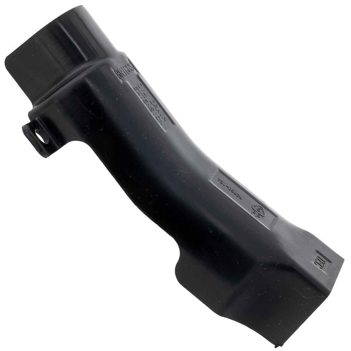 MTD 731-05628 oil drain sleeve side view, durable OEM replacement option