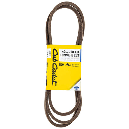 MTD Genuine 954-04045 belt front view shows OEM quality and durable construction.
