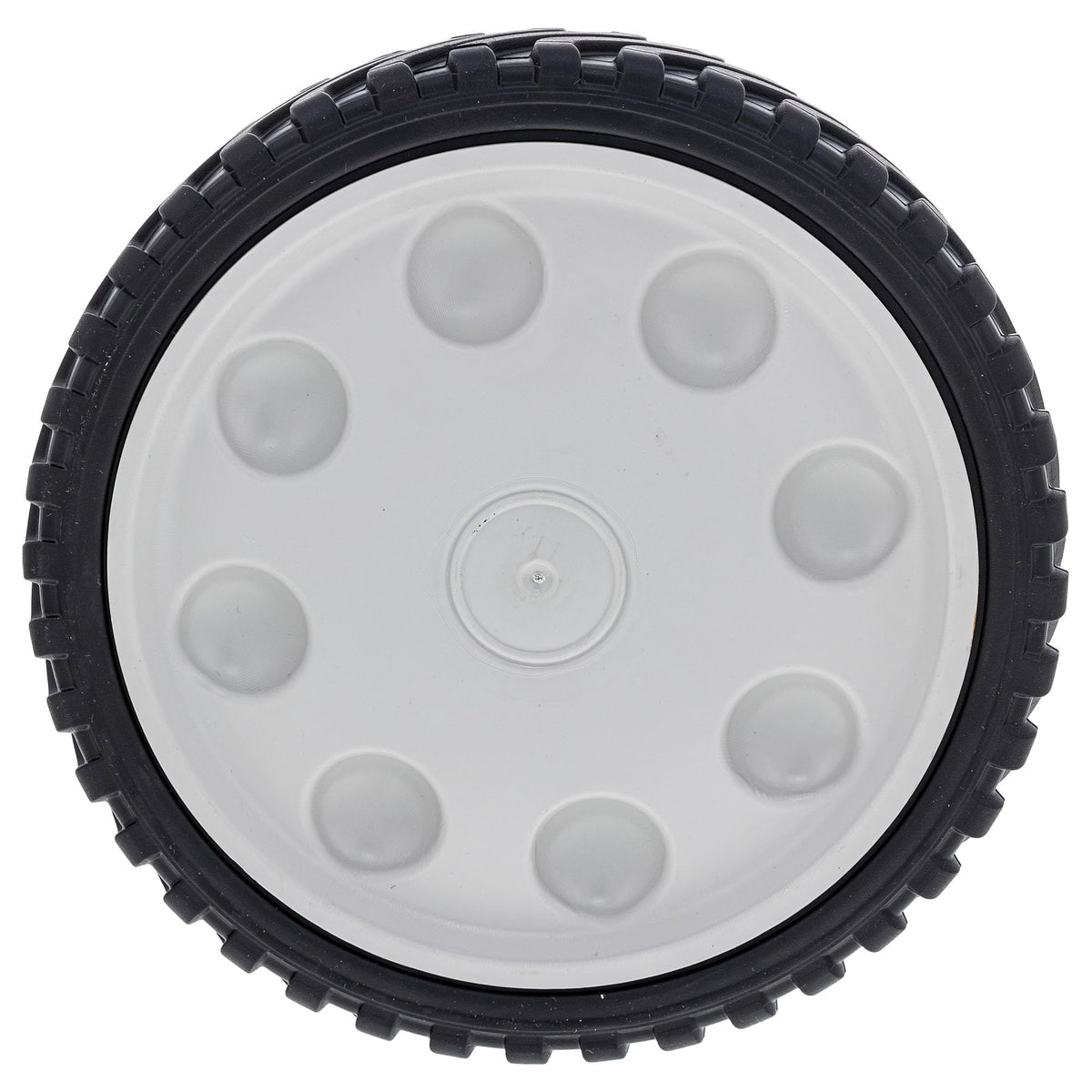 MTD Genuine Parts 753-08175 wheel assembly, 8in black, for quick mower replacement.