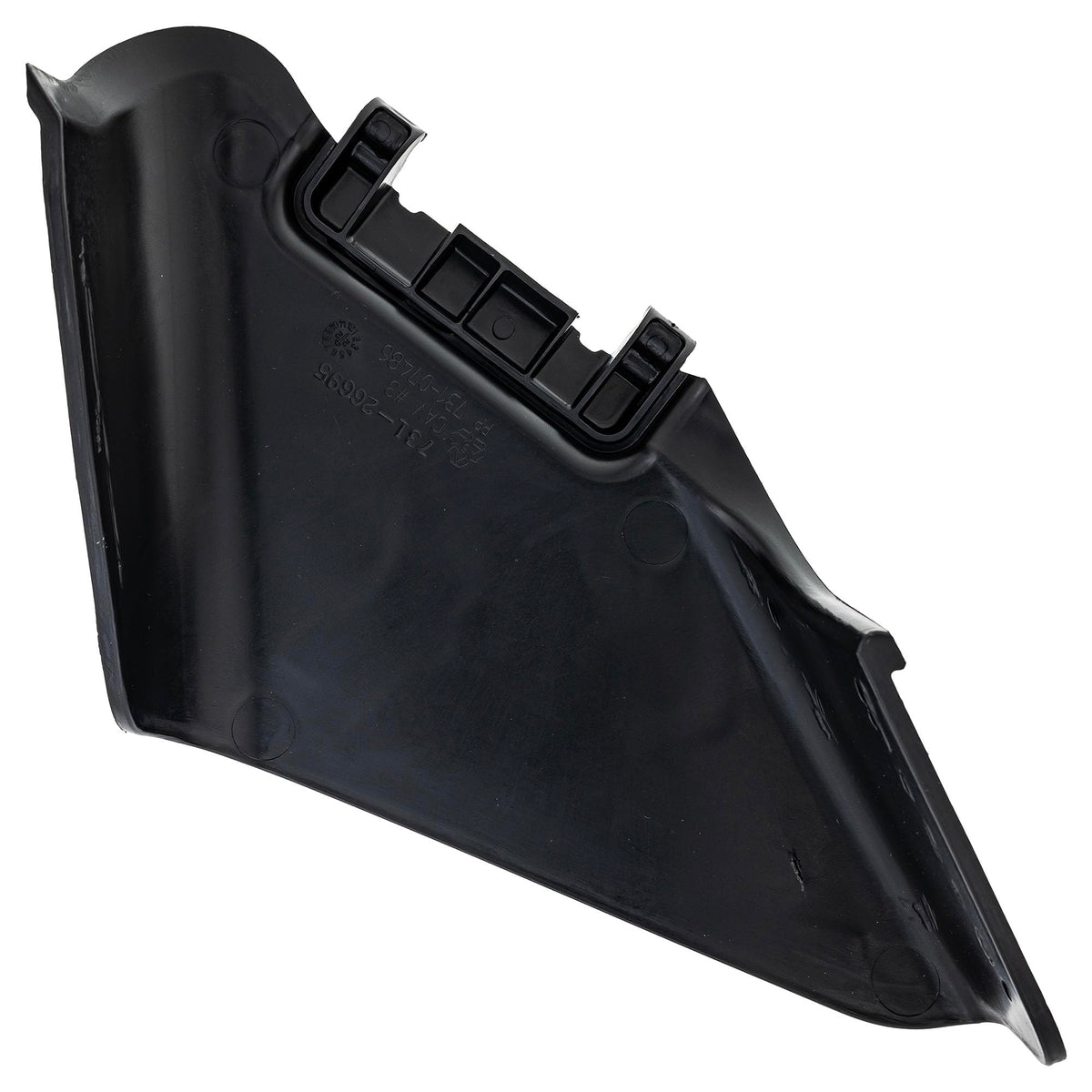 MTD Genuine Parts side-discharge chute mounting for quick replacement