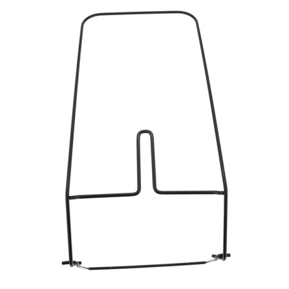 MTD grass bag frame close-up with sturdy wire support.