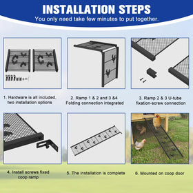 MTGSTOCL DIY-length coop ladder lets you tailor height.