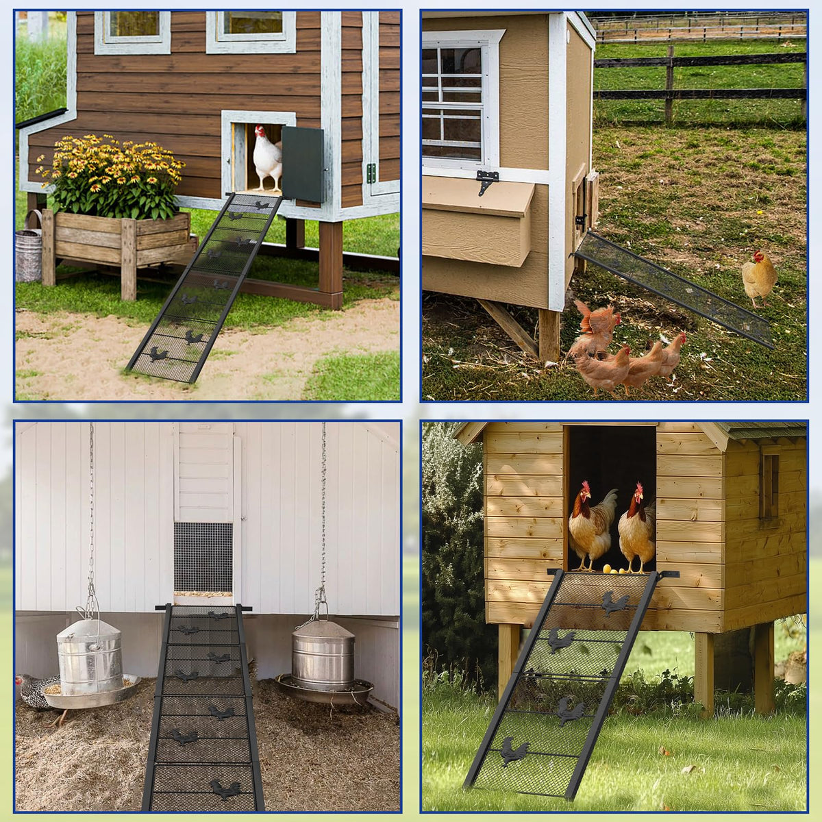 MTGSTOCL easy-clean coop ramp is simple to wipe down.