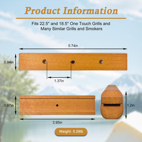 MTGSTOCL Weber cherry wood grain close-up showing premium durability and grip