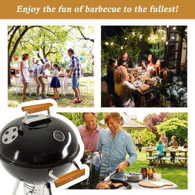 MTGSTOCL heat-resistant cherry wood handle improves handling during grilling