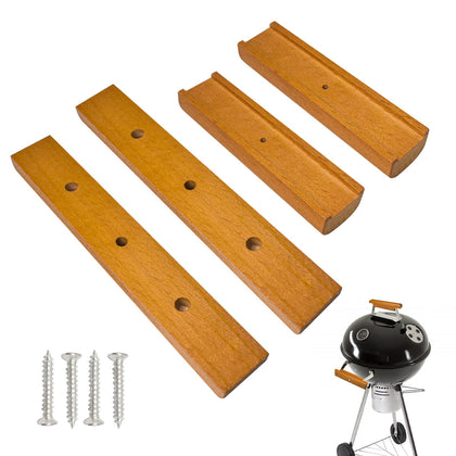 MTGSTOCL Weber cherry wood handle kit with two pieces for easy replacement and secure grip