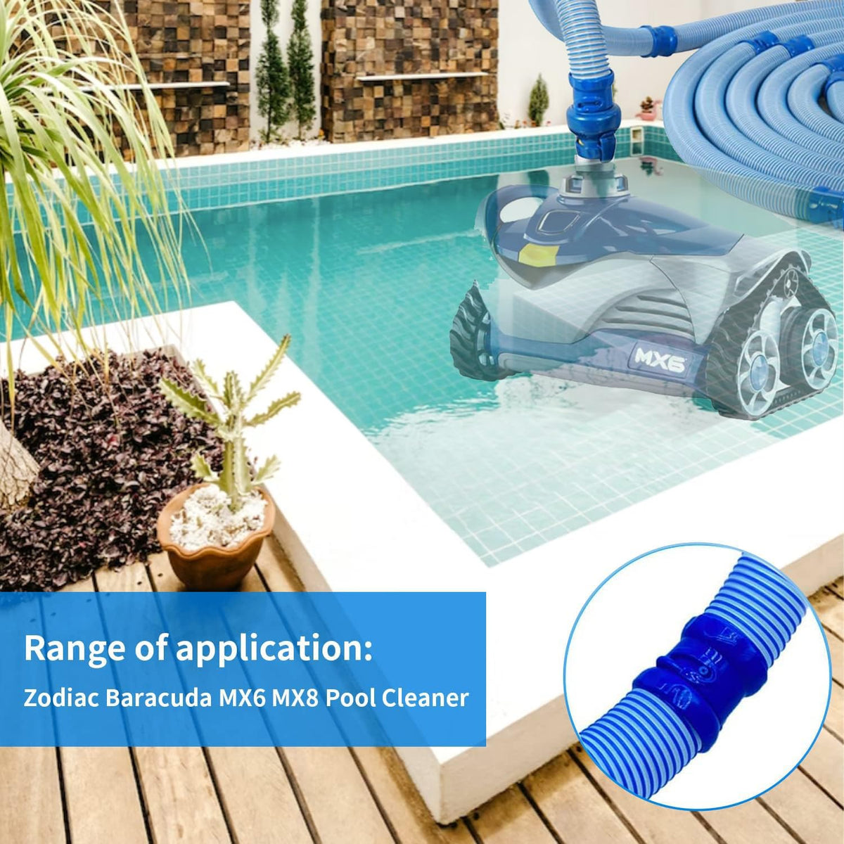 MTIFOEV easy-install twist-and-lock hoses simplify replacement and prevent leaks.
