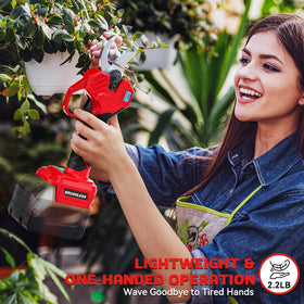 MtiolHig adjustable cutting diameter supports precise pruning from 0.8 to 2 inches