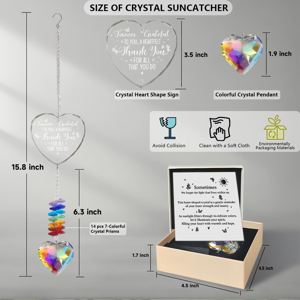 MTL HOE close-up of heart crystal facets sparkling in light