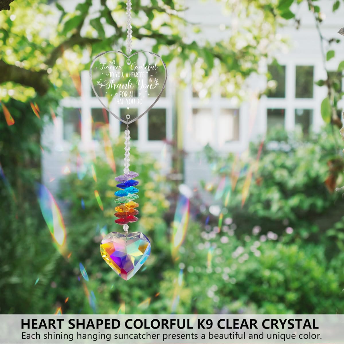 MTL HOE rainbow reflections from crystal suncatcher enhancing mood