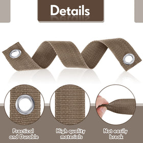 MTLEE tree stakes with rust-resistant iron grommets support durable plant support.