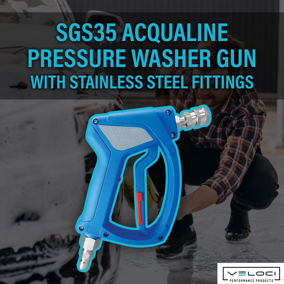 MTM Hydro Acqualine SGS35 gun with ergonomic trigger designed for comfortable extended use