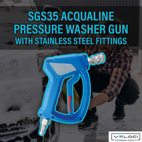 MTM Hydro Acqualine SGS35 gun with ergonomic trigger designed for comfortable extended use