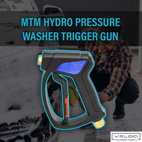 MTM Hydro SG35 ergonomic grip enabling precise control during cleaning tasks.