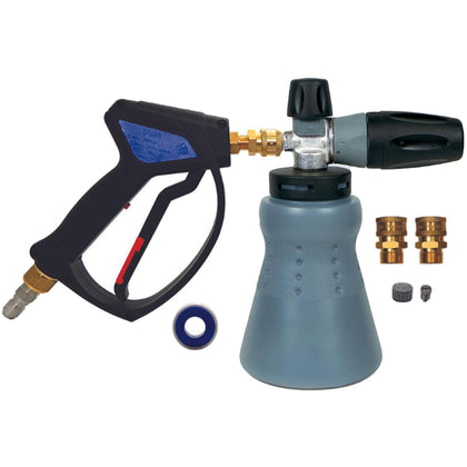 MTM Hydro PF22 foam cannon wide mouth for dense foam and deep cleaning.