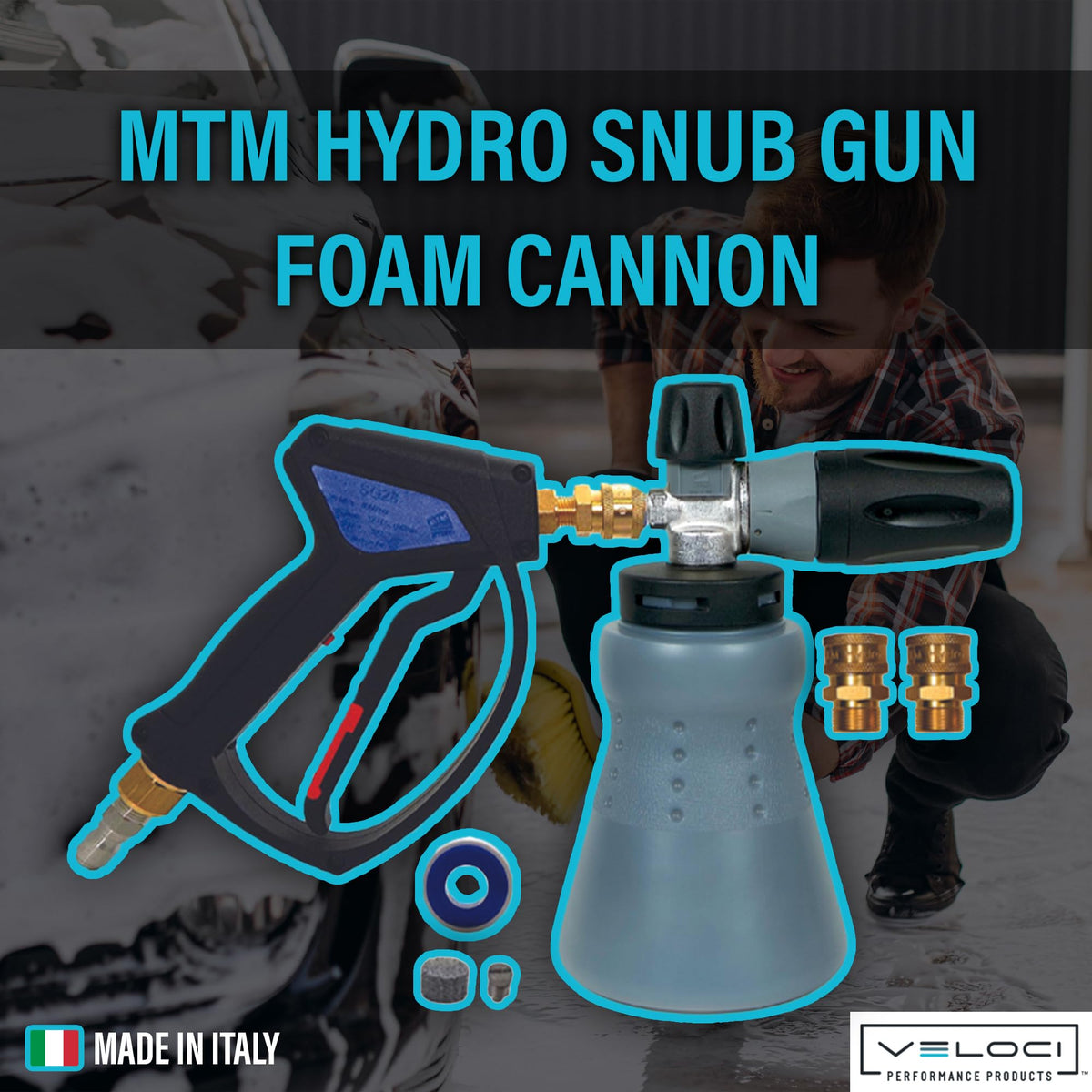 MTM Hydro SG28 trigger gun for precise control and extended spray sessions.