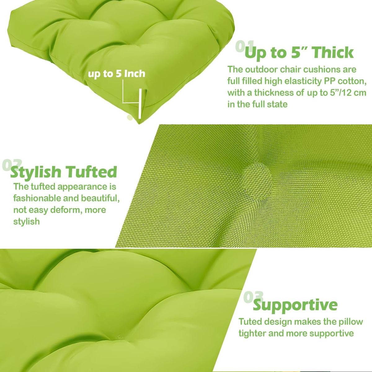 MTMR easy-clean outdoor cushions wipe clean after gatherings