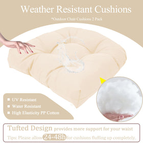MTMR outdoor chair cushions 19x19-inch size fit most chairs.