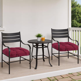 MTMR tufted-design cushions add stylish comfort to patio seating