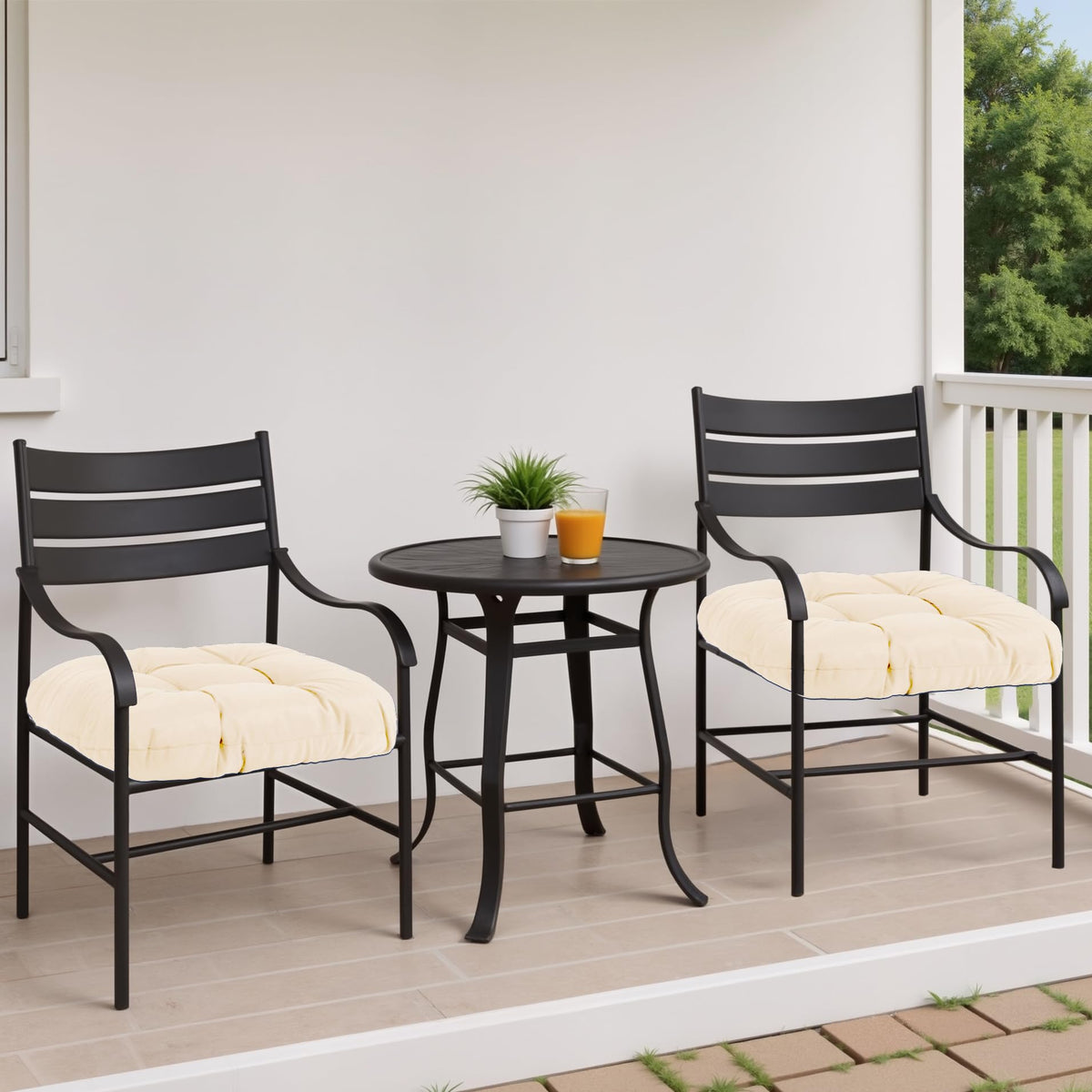 MTMR outdoor chair cushions waterproof cover provide all-weather protection.