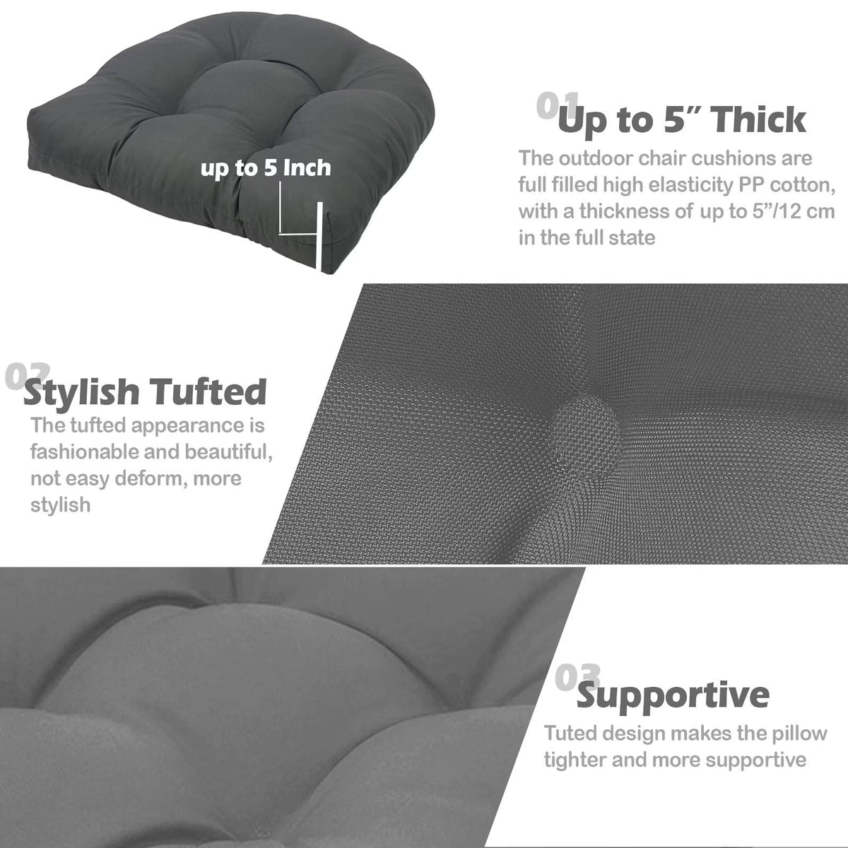 MTMR sun-fade resistant cushions keep color vibrant in sunny settings.