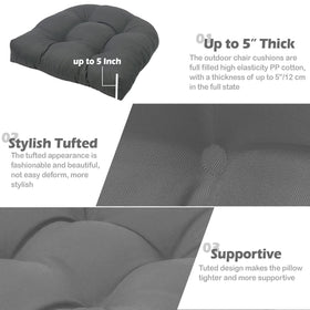 MTMR sun-fade resistant cushions keep color vibrant in sunny settings.