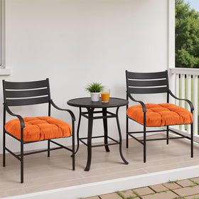 MTMR tufted outdoor cushions highlight stylish support for seating.