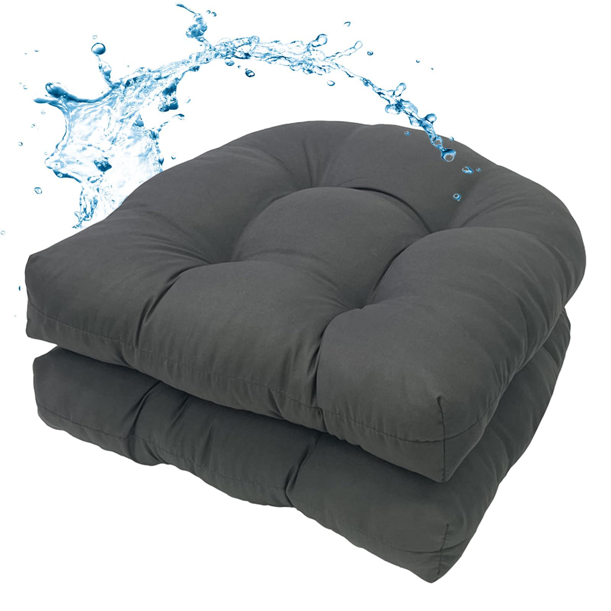 MTMR water-repellent 19x19 outdoor chair cushion demonstrates weather resistance for patios.