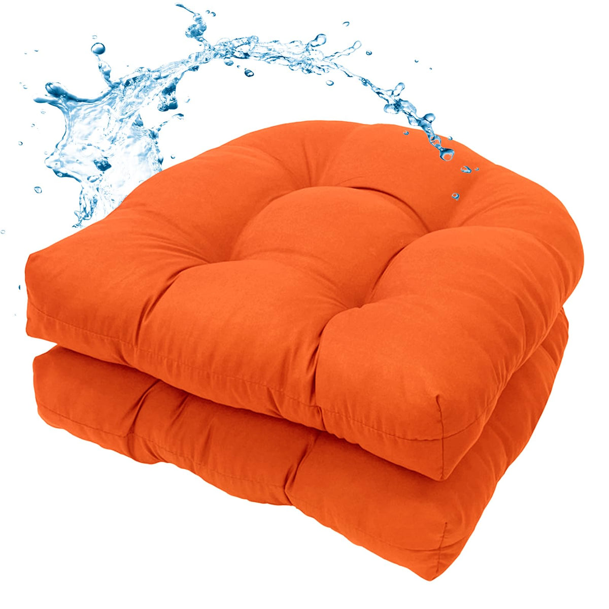 MTMR water-repellent chair cushions close-up, showing durable outdoor fabric texture.