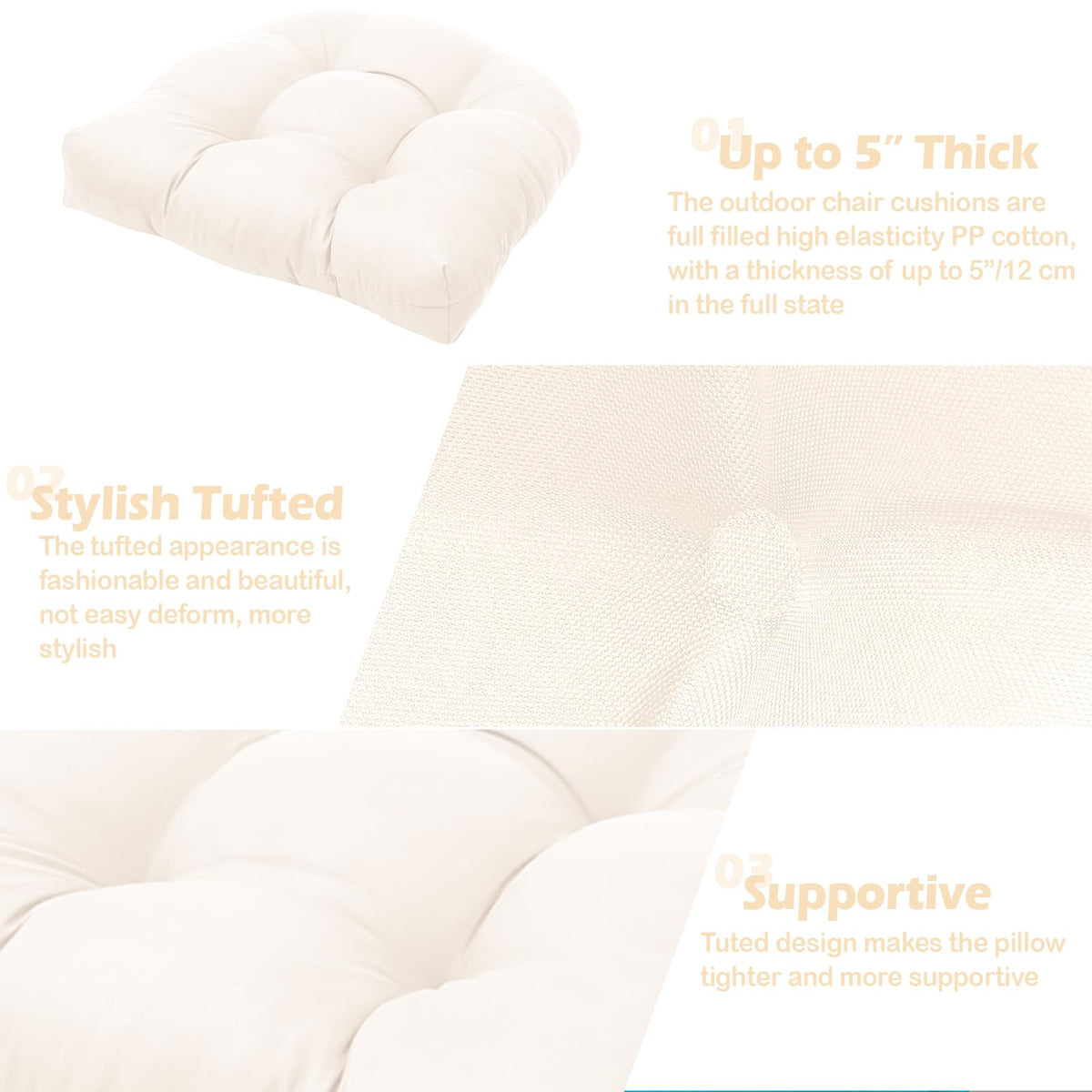 MTMR water-repellent cushions on patio furniture after rain