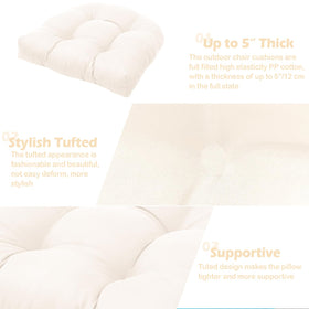 MTMR water-repellent cushions on patio furniture after rain