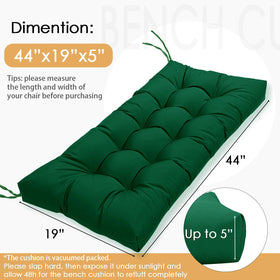 MTMR wicker chair cushion emerald green tufted for added style and durability