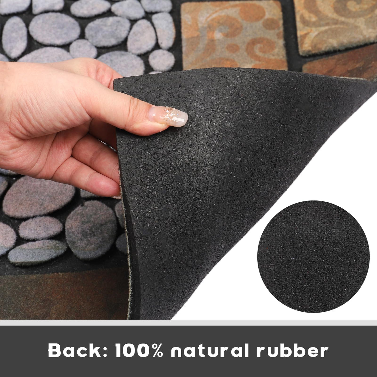 MTOUOCK heavy-duty mat ideal for high-traffic garages and foyers.
