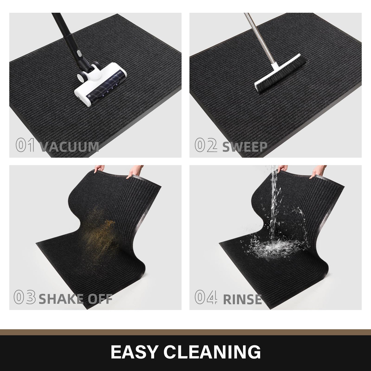 MTOUOCK stylish entryway mat complements modern and traditional decor