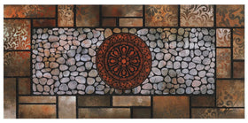 MTOUOCK welcome mat 47x22 with non-slip rubber backing for safe entry.