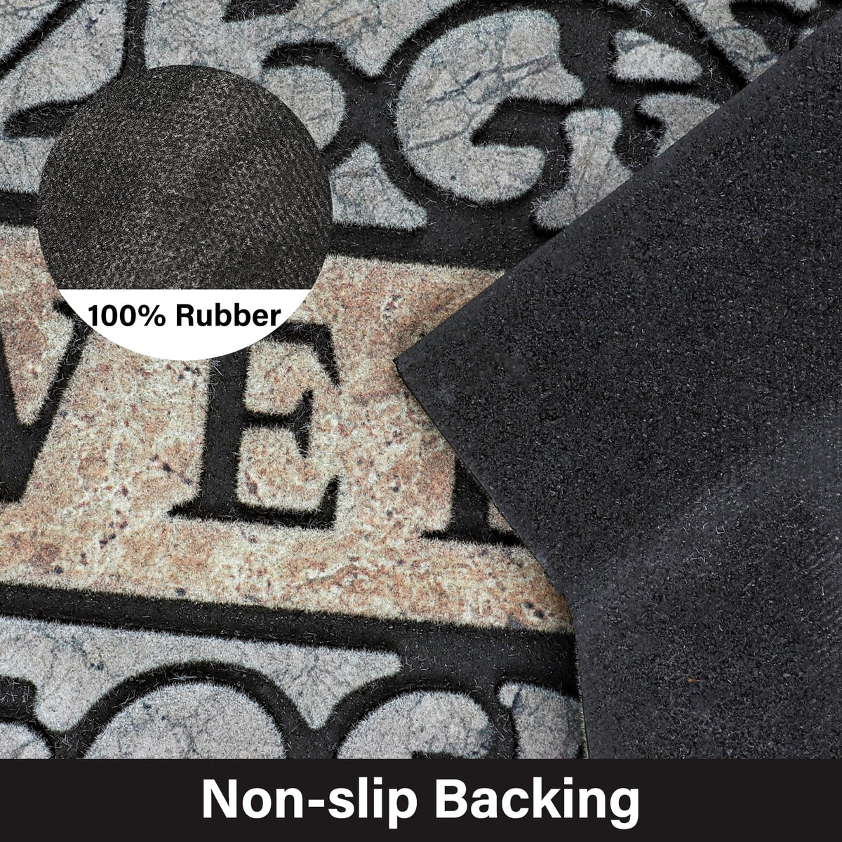 MTOUOCK outdoor mat for garage and patio with quick-dry design.