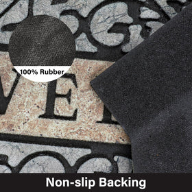 MTOUOCK outdoor mat for garage and patio with quick-dry design.